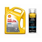 Shell Helix Hx6 Motor Yağı 10W-40 4 Litre + Klima Bombası 200 Ml