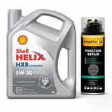 Shell Helix Hx8 Motor Yağı 5W-30 4 Litre + Lastik Tamir Kiti 400 Ml