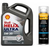 Shell Helix Ultra Pro Apl 5W-30 5 Litre + Klima Bombası 200 ml