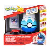 Shellder ve Dalış Topu ile Pokemon Sürpriz Saldırı Oyunu, 8 Parça Set, 4+ Yaş için İnteraktif Savaş Oyunu