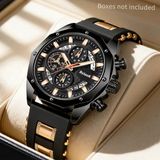 ShellWetr Iron Black Erkek Kol Saati Erkek Saat Siyah Rose Gold Detaylı Şık Hediyelik Kol Saati - Ayarlanabilir