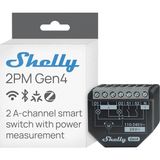 Shelly 2PM Gen4 Enerji Ölçümlü 2 Kanallı Akıllı Röle - 1 Adet