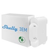 Shelly 3EM | Wi-Fi kontrollü akıllı 3 kanallı röle şalteri, enerji ölçümü ve koruma kontrollü | Alexa ve Google Home uyumlu | iOS Android uygulaması | Hub gerekmez | akım izleme