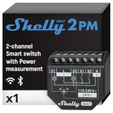 Shelly Plus 2PM Gen3 | Wi-Fi ve Bluetooth 2 Kanallı Akıllı Röle Şalteri | Elektrik Tüketimi Ölçümlü Panjur Şalteri | Ev Otomasyonu | Google Home Alexa Aksesuarı | iOS Android Uygulaması