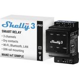 Shelly Pro 3 | Wi-Fi, Lan Ve Bluetooth 3 Kanallı Akıllı Röle | Ev Ve Bina Otomasyonu | Alexa Ve Google Home İle Uyumlu | İos Android Uygulaması