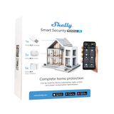 Shelly Smart Security Bundle XL | Bluetooth ağ geçidi ile akıllı Bluetooth güvenlik paketi, hareket sensörü ve pencere sensörü | ev otomasyonu | Hub gerektirmez | uzun pil ömrü