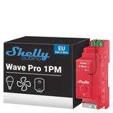 Shelly Wave Pro 13:00 | Güç Ölçümlü Profesyonel 1 Kanallı Dın Rayı Z-Wave Akıllı Anahtar | Ev Otomasyonu | Z-Wave Ağ Geçidi Gerekli | Genişletilmiş Kablosuz Menzil