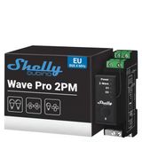 Shelly Wave Pro 14:00 | Güç Ölçümlü Profesyonel 2 Kanallı Dın Raylı Akıllı Anahtar | Z-Wave Panjur Anahtarı | Ev Otomasyonu | Ağ Geçidi Gerekli | Genişletilmiş Kablosuz Menzil