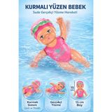 Shem Kurmalı Yüzen Oyuncak Bebek Denizde Havuzda Banyoda Kendiliğinden Yüzen Oyuncak 15 cm