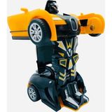 Shem Robota Dönüşebilen Bugatti Araba Sarı Renk