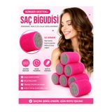 SheMask Bigudi Isısız Saç Şekillendirme Seti Sünger Destekli Saç Bigudisi Kendinden Yapışkanlı Saç Sosisi Bigudi Seti Isısız Bukle Saç Aksesuarları