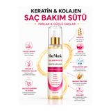 SheMask Keratin Saç Bakımı Saç Bakım Sütü Onarıcı Besleyici Saç Proteini Keratin Sütü Saç Bakım Spreyi Kolajenli Keratin Bakım Saç Keratini İşlem Görmüş Yıpranmış Saç Bakım Seti Saç Bakım Ürünleri