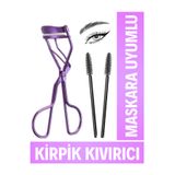 SheMask Kirpik Kıvırıcı Kaş Fırçası Kirpik Tarağı Profesyonel Kirpik Kıvırıcısı Maskara Öncesi Kusursuz Kıvrım Göz Makyajı Kirpik Şekillendirici Ergonomik Tasarım