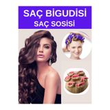SheMask Saç Sosisi Bigudi Saç Şekillendirme Seti Isısız Bukle Yapıcı Bigudi Seti Dalga Yapıcı 24 Cm 5 Adet