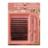 SheMask Takma Kirpik Seti Takma Kirpikler Doğal Görünüm 30'D 240'lı Profesyonel Kirpik Seti Kirpik Yapıştırıcı Set Kalıcı Etkili Takma Kirpik 30P Mix Cımbızlı Kirpik Seti Yoğun Mıknatıslı Takma Kirpik