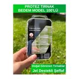 SheMask Takma Tırnak Şeffaf Tips Nail Art Akrilik Tırnak Uygulama Protez Manikür Set Badem Model Tips Şeffaf