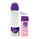 shemo Sesu Roll-On Kartuş Ağda , sesu Ağda Makinesi Isıtıcısı sesu Ağda Bezi Hassas Cilt Set
