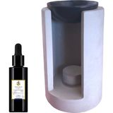 Shemsa Naturals Buhurdanlık Seti (Concart Curve Buhurdanlık + Purefume Bluemoon - 30 Ml)