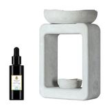 Shemsa Naturals Seramik Buhurdanlık Seti ( Seramik Buhurdanlık+Purefume Lavender 30 ml )