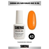 Shena Kalıcı Oje 15 ml - 43 Mandalina Turuncu - Uv/led Gel Polish ❤ From Dubai