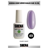 Shena Kalıcı Oje Kedi Gözü 15 ml - 49 Koyu Metal Mor - Cay Eye Uv/led Gel Polish ❤ From Dubai