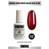 Shena Kalıcı Oje Kedi Gözü 15 Ml - 52 Bordo - Cat Eye UV/LED Gel Polish ❤ From Dubai
