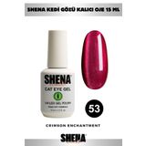 Shena Kalıcı Oje Kedi Gözü 15 Ml - 53 Light Kırmızı - Cat Eye UV/LED Gel Polish ❤ From Dubai