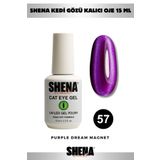 Shena Kalıcı Oje Kedi Gözü 15 Ml - 57 Mor - Cat Eye UV/LED Gel Polish ❤ From Dubai