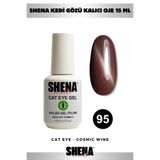 Shena Kalıcı Oje Kedi Gözü 15 Ml - 95 Kahve - Cat Eye UV/LED Gel Polish ❤ From Dubai