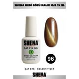Shena Kalıcı Oje Kedi Gözü 15 Ml - 96 Kaplan Gözü - Cat Eye UV/LED Gel Polish ❤ From Dubai