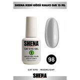 Shena Kalıcı Oje Kedi Gözü 15 ml - 98 İnci Gri - Cat Eye Uv/led Gel Polish ❤ From Dubai