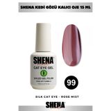 Shena Kalıcı Oje Kedi Gözü 15 ml - 99 Somon Pembe - Cat Eye Uv/led Gel Polish ❤ From Dubai