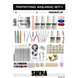 Shena Kalıcı Oje - Protez Tırnak Başlangıç Seti 3 (OJE - BUILDER JEL - BASE TOP COAT | AKSESUAR) ❤︎ Dubai