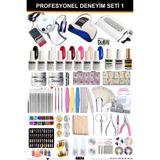 Shena Kalıcı Oje - Protez Tırnak Deneyim Seti 1 (FREZE-UV-TOZ ALMA | OJE - BUILDER JEL | AKSESUAR)