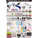 Shena Kalıcı Oje - Protez Tırnak Elit Salon Seti 1 (FREZE-UV-TOZ ALMA | 20Lİ OJE - BUILDER JEL | AKSESUAR)