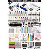 Shena Kalıcı Oje - Protez Tırnak Elit Salon Seti 1 (FREZE-UV-TOZ ALMA | 20Lİ OJE - BUILDER JEL | AKSESUAR)