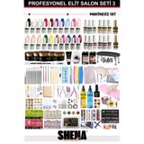 Shena Kalıcı Oje - Protez Tırnak Elit Salon Seti 3 (20Lİ OJE - BUILDER JEL | AKSESUAR) From Dubai