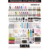 Shena Kalıcı Oje - Protez Tırnak Elit Salon Seti 3 (20Lİ OJE - BUILDER JEL | AKSESUAR) From Dubai