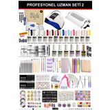 Shena Kalıcı Oje - Protez Tırnak Uzman Seti 2 (STRONG FREZE-UV-TOZ ALMA | OJE - BUILDER JEL | AKSESUAR)