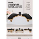 Shena Manikür Sehpası Telefon Tutacaklı U Tipi Sehpa - Tırnak, El & Kol Dayama Standı - Nail Art & Protez Tırnak Çalışma Sehpası