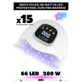 Shena SN X15 Uv Led Tırnak Kurutucu 280 Watt 66 Led Protez Tırnak Kalıcı Oje Kurutma Makinası