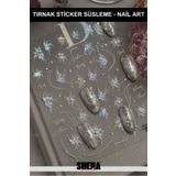 Shena Tırnak Sticker Protez Tırnak Kalıcı Oje Süsleme, Nail Art Sticker