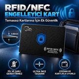 Shenzhen Rfıd/nfc Engelleyici Kart – Ultra Ince Alüminyum Kart | Kredi Kartı ve Cüzdan Güvenliği Desteği - Siyah - Beyaz
