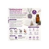 Shenzhen Xin Xin SHENZHEN Aromaterapi Kolye ve Difüzör Filtre Pedi Seti – 5 Adet Renkli Keçe Yedek Filtre | Uçucu Esansiyel Yağlar İçin Uyumlu, Yeniden Değiştirilebilir 10 cm x 0.5 cm