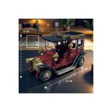 Shepherd Dekoratif Metal Araba Maketi Ford Classic Coupe Model Vintage Dekor Retro Hediyelik Obje Kırmızı Bordo Siyah