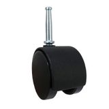 Shepherd Hardware 9406 Ofis Sandalyesi Tekerleği, Frenli Çift Tekerlek, 5 cm, 8 mm Şaft Çapı, 34 kg Taşıma Kapasitesi, 2'li Paket, Siyah