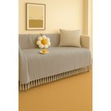 Sheri Home Berlina Koltuk Örtüsü Kaymaz Kumaş Özelliği | Koltuk Şalı 180 x 200 cm PIKE8882199 - Gri