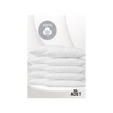 Sheri Home Beyaz Pamuklu Fermuarlı Yastık Kılıfı 50 x 70 cm 10'lu Set İç Astar