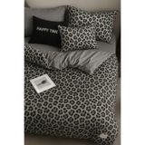 Sheri Home Ham Kumaş %100 Pamuk Lastikli Çarşafli Tek Kişilik Nevresim Takımı Leopar8387377