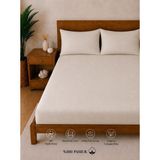 Sheri Home Lastikli Çarşaf Seti %100 Pamuk Yumuşak Dokulu-Kaymaz Tam Geçmeli Fitted Sheet –premium Pamuk 120X200/ 180X200 / 200X200 - Ekru